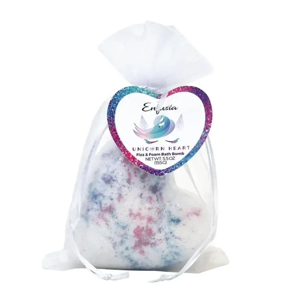 Enfusia Unicorn Heart Fizz & Foam Bath Bomb